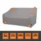Modern Leisure Garrison Patio Loveseat Cover, Waterproof, 66 in. L x 4 in. W x 39 in. H, Granite 3010 - alternate 6